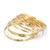 Simple Style Streetwear Solid Color Stainless Steel Plating 18k Gold Plated Wristband