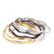 Simple Style Streetwear Solid Color Stainless Steel Plating 18k Gold Plated Wristband