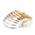 Simple Style Streetwear Solid Color Stainless Steel Plating 18k Gold Plated Wristband