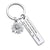 Simple Style Sunflower Letter Metal Men's Bag Pendant Keychain