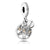 Simple Style Tree Heart Shape Crown Alloy Plating Inlay Zircon Charms Jewelry Accessories