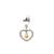 Simple Style Tree Heart Shape Crown Alloy Plating Inlay Zircon Charms Jewelry Accessories