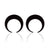 Simple Style Triangle Moon Coconut Tree Stainless Steel Asymmetrical Plating Ear Studs 1 Pair