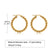 Simple Style U Shape Stainless Steel Earrings Plating Stainless Steel Earrings 1 Pair