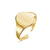 Simple Style U Shape Titanium Steel Plating 18k Gold Plated Open Ring