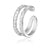 Simple Style U Shape Titanium Steel Plating 18k Gold Plated Open Ring