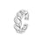 Simple Style U Shape Titanium Steel Plating 18k Gold Plated Open Ring