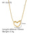 Simple Style Water Droplets Heart Shape Stainless Steel Titanium Steel Plating Necklace