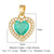 Simple Style Water Droplets Heart Shape Zircon Copper Wholesale Charms Jewelry Accessories