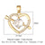 Simple Style Water Droplets Heart Shape Zircon Copper Wholesale Charms Jewelry Accessories