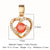 Simple Style Water Droplets Heart Shape Zircon Copper Wholesale Charms Jewelry Accessories