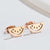 Simple Style Watermelon Titanium Steel Ear Studs Plating No Inlaid Stainless Steel Earrings