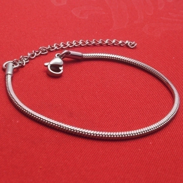 Simple Style Waves Stainless Steel Polishing Bracelets