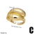 Simple Style Wings Copper Plating 18k Gold Plated Rings