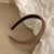 Simple Style Women's Solid Color Pu Leather Resin Hair Band