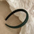 Simple Style Women's Solid Color Pu Leather Resin Hair Band