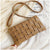 Single Shoulder Crossbody Woven Square Small Bag