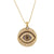 Sleek Minimalist Micro-inlaid Zircon Demon Eye Necklace Nhas147974