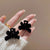 Small Bow ~ Autumn And Winter Flocking Small Clip Net Red  New Broken Hair Bangs Hairpin Female Clip Headdress