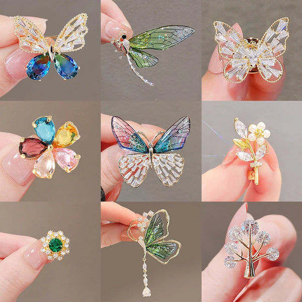 Small Brooch Simple Butterfly Brooch High-end Female Temperament Niche Design Pin  New Dragonfly Brooch