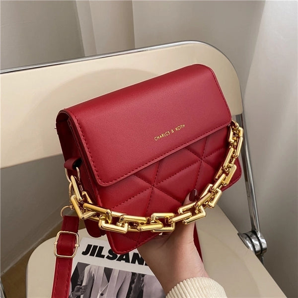 Small Pu Leather Streetwear Square Bag