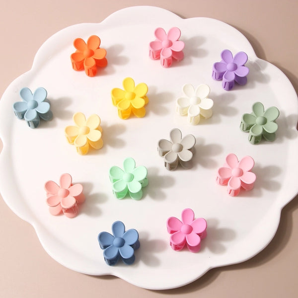 Small Size Flower Hair Clip Frosted Small Jaw Clip Side Clip Flower Hair Clip Cute Hairpin Hot Sale Ornaments Hair Accessories