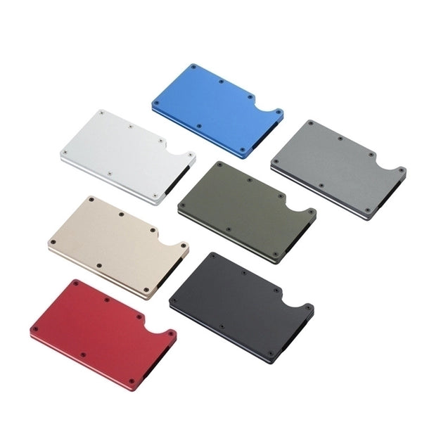 Solid Color Alloy Card Holders