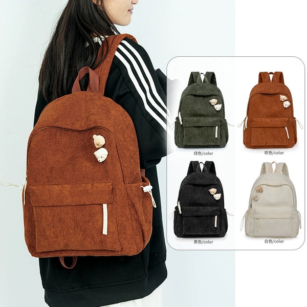 Solid Color Casual Daily Women's Backpack