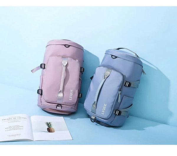 Solid Color Casual Travel Hiking Backpack