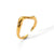 Solid Color Irregular Stainless Steel Polishing Plating Chunky 18k Gold Plated Open Rings Rings