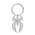 Spider Stainless Steel Keychain Halloween Creative Exaggerated Party Pendant