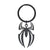 Spider Stainless Steel Keychain Halloween Creative Exaggerated Party Pendant