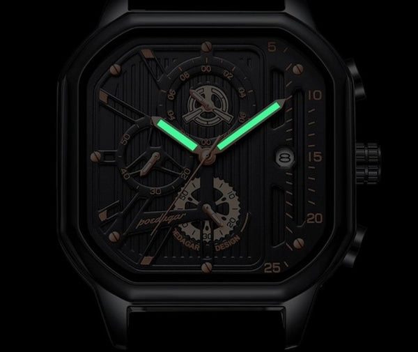 Sports Geometric Buckle Quartz Men's Watches