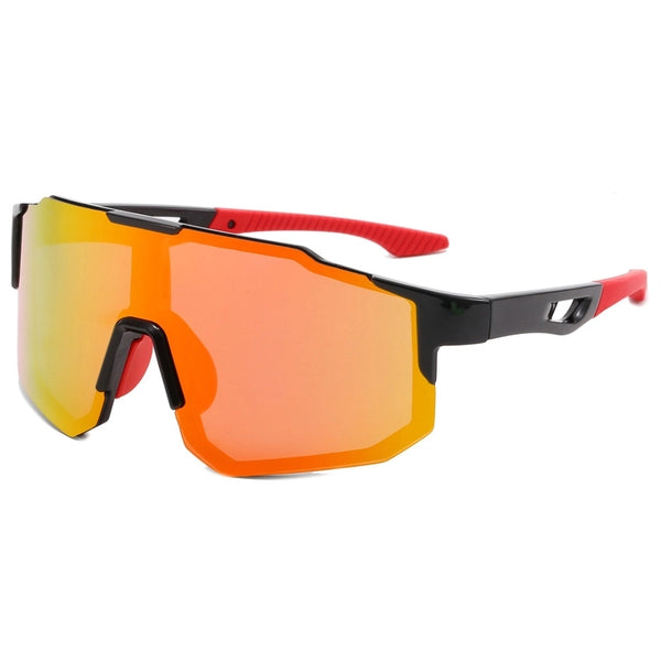 Sports Geometric Pc Polarized Light Biker Half Frame Sports Sunglasses