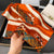 Spring And Autumn Thin Retro Stitching Horse Orange Simulation Silk Satin Long Silk Scarf