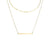 Stainless Steel 14K Gold Plated Fashion Plating Geometric Necklace