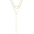 Stainless Steel 14K Gold Plated Fashion Plating Geometric Tassel Necklace