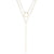 Stainless Steel 14K Gold Plated Fashion Plating Geometric Tassel Necklace