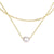 Stainless Steel 14K Gold Plated Fashion Plating U Shape Artificial Pearls Necklace