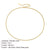 Stainless Steel 14K Gold Plated Fashion Plating U Shape Necklace