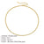 Stainless Steel 14K Gold Plated Fashion Plating U Shape Necklace