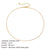 Stainless Steel 14K Gold Plated Fashion Plating U Shape Necklace