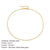 Stainless Steel 14K Gold Plated Fashion Plating U Shape Necklace