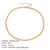 Stainless Steel 14K Gold Plated Fashion Plating U Shape Necklace