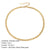 Stainless Steel 14K Gold Plated Fashion Plating U Shape Necklace