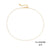 Stainless Steel 14K Gold Plated Fashion Plating U Shape Necklace