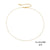 Stainless Steel 14K Gold Plated Fashion Plating U Shape Necklace