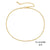 Stainless Steel 14K Gold Plated Fashion Plating U Shape Necklace