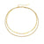 Stainless Steel 14K Gold Plated Fashion Plating U Shape Necklace