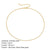 Stainless Steel 14K Gold Plated Fashion Plating U Shape Necklace